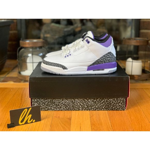 Size 5y /6.5 W Air Jordan 3 Retro “Dark Iris” Basketball Shoes DM0967-105
